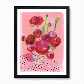 Flowers On My Table Art Print