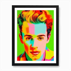 Shawn Mendes 2 Colourful Pop Art Art Print