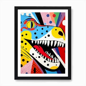 Pop Art Dinosaur 3 Art Print