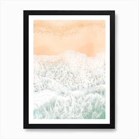 Foamy Ocean Waves Art Print