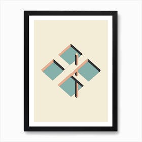 Impossible Object 2 Abstract Minimal Art Print