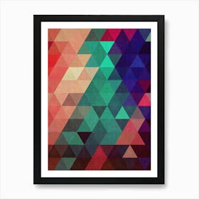 Harmonious composition of triangles 11 Art Print