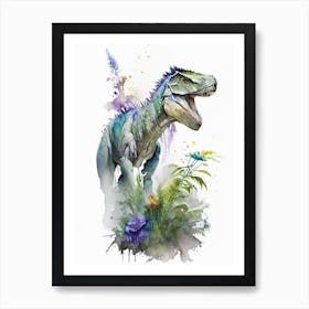 Indominus Rex 1 Watercolour Dinosaur Art Print