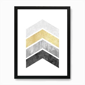 Geometric textures composition 6 Art Print