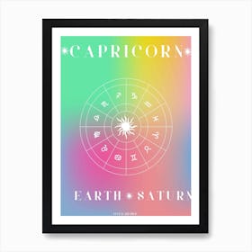 Capricorn Horoscope Art Print