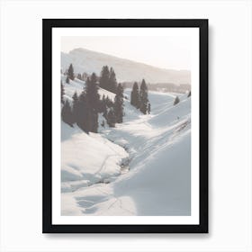 Deep Snow Forest Art Print