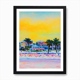 Clearwater Beach, Florida Bright Abstract Art Print