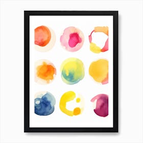 Watercolor Splatters 1 Poster