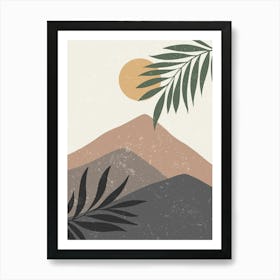 Sunset In The Mountains 22 Art Print