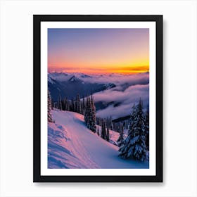 Sölden, Austria 1 Sunrise Skiing Poster Art Print