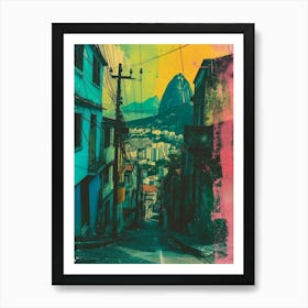 Rio De Janeiro Retro Polaroid Inspired 1 Art Print