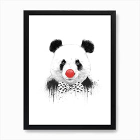 Clown Panda Art Print