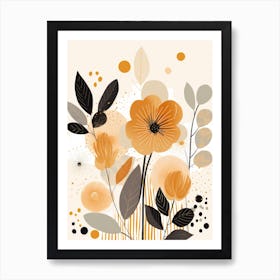 Orange Flowers 2 Art Print