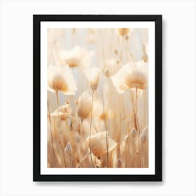 Boho Dried Flowers Morning Glory 3 Art Print