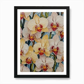 Orchid Flowers no2 Art Print