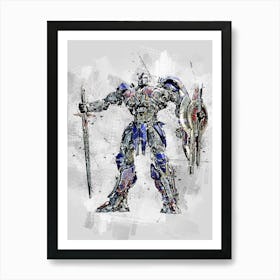 Transformers 4 Optimus Prime Art Print
