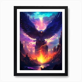 Eagle In The Sky 1 Art Print