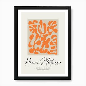 Matisse Cutouts Orange Art Print Art Print