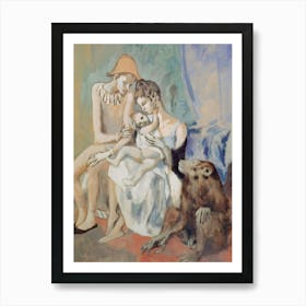 Pablo Picasso 'The Monkey And The Woman' Art Print