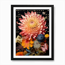 Surreal Florals Everlasting Flower 2 Flower Painting Art Print