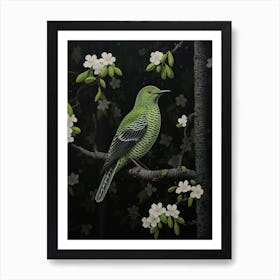 Ohara Koson Inspired Bird Painting Cuckoo 1 Art Print