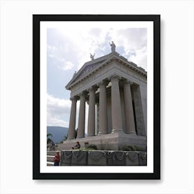 Greek Temple Cool Realistic Illustration Art Print