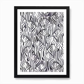 Zebra Odd One Out Art Print