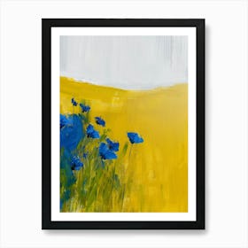 Blue Poppies 30 Art Print