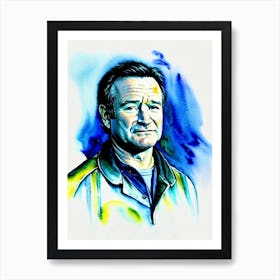 Robin Williams In Good Will Hunting Watercolor Art Print