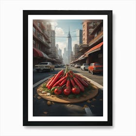 'City Of Tomatoes' Art Print