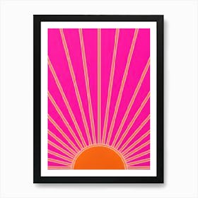 Pink Sun Art Print