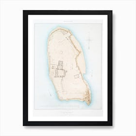 Philae Island (General Plan Of The Ruins), From Histoire De L Art Égyptien (1878) Art Print