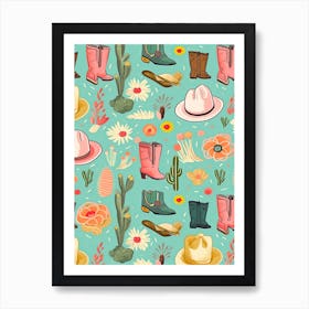 Western Pattern 4 Art Print