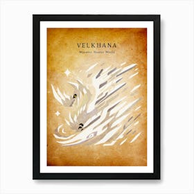 Velkhana Vintage Art Print