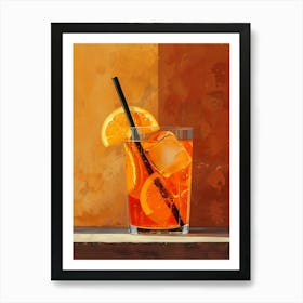 Aperol Spritz Orange 113 Art Print