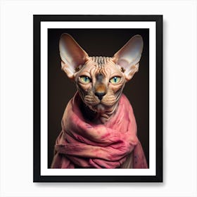 Sphynx Cat Art Print