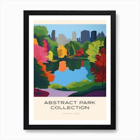 Abstract Park Collection Poster Central Park New York City 1 Art Print