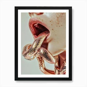 Snakes In The Mouth Art Print