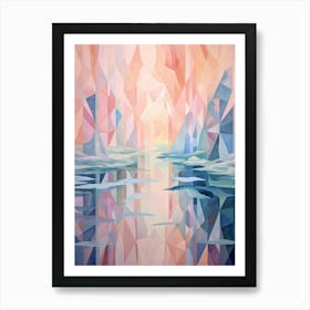 Water Geometric Abstract 1 Art Print