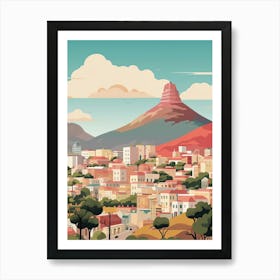 Cape Town, South Africa, Graphic Illustration 1 Art Print