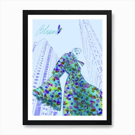 Green Dress Art Print