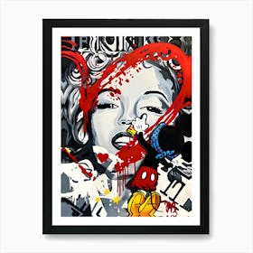 Marilyn Monroe Paintings Fashion Art Print