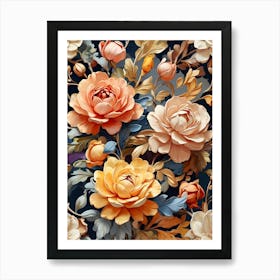 Colorful Flowers Art Print