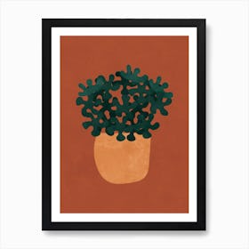 Potted Plant Boho Botanical Art Print