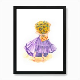 Sunflowers Chic Invalides Art Print