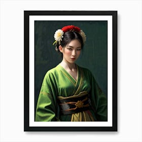 Japan Geisha Visual 40 Art Print