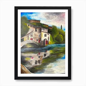 House By The River Art Print