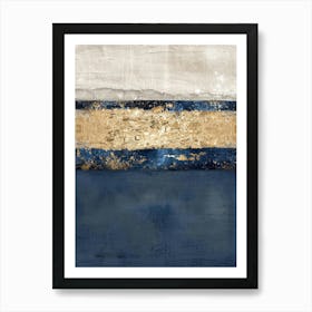 Blue And Gold Canvas Print 3 Art Print