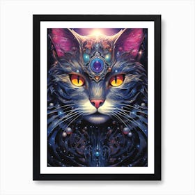 Cat Of The Universe Art Print
