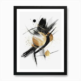 Abstract Gold Canvas Print 5 Art Print